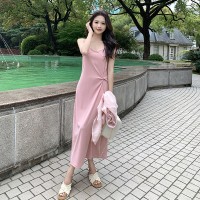 2024夏季防晒服+吊带针织连衣裙