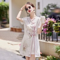 2024年夏季新中式蕾丝短款套装女夏