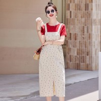 现货背带裙套装女2024夏季新款女装时尚两件套