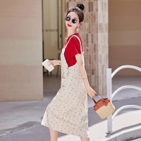 现货背带裙套装女2024夏季新款女装时尚两件套