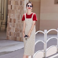 现货背带裙套装女2024夏季新款女装时尚两件套