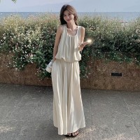 现货夏季新款背心半身裙套装5205套装