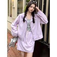 现货2024年夏季新款休闲防晒两件套女装253A