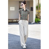 现货套装女2024年夏季新款两件套上衣