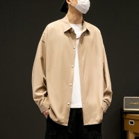 7304（黑墙）男士衬衫长袖春秋季衬衣寸衫外套衣服男装休闲上衣