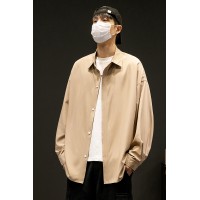 7304（黑墙）男士衬衫长袖春秋季衬衣寸衫外套衣服男装休闲上衣