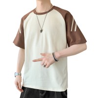短袖t恤男士新款夏季纯棉休闲潮流上衣宽松潮流短袖T恤