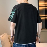 短袖t恤男士新款夏季纯棉休闲潮流上衣宽松潮流短袖T恤