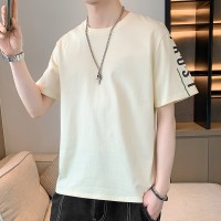 短袖t恤男士新款夏季纯棉休闲潮流上衣宽松潮流短袖T恤