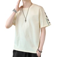 短袖t恤男士新款夏季纯棉休闲潮流上衣宽松潮流短袖T恤