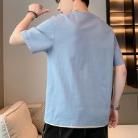 短袖T恤男夏季新款韩版T恤男士圆领简约宽松男装上衣