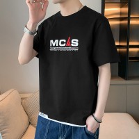 男士短袖T恤新款休闲夏季潮牌简约体恤夏装学生潮流宽松T恤