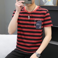 Q夏季男士短袖t恤男青少年圆领打底衫男上衣服男百搭T恤衫潮