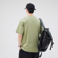 Q青少年短袖t恤男设计感小众印花美式高街ins潮牌潮流夏季半