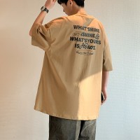 Q2024夏季重磅短袖t恤男240G潮宽松情侣夏季运动休闲落肩款T