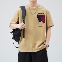 Q2024夏季短袖t恤男冰感潮流宽松情侣夏季运动休闲内搭T恤上