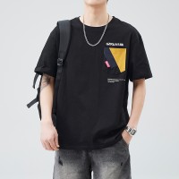 Q2024夏季短袖t恤男冰感潮流宽松情侣夏季运动休闲内搭T恤上