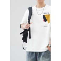 Q2024夏季短袖t恤男冰感潮流宽松情侣夏季运动休闲内搭T恤上