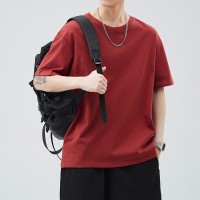 Q2024夏季短袖t恤男冰感潮流宽松情侣夏季运动休闲拼接T恤上