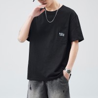 Q2024夏季简约短袖t恤男冰感宽松情侣夏季运动休闲内搭T恤上