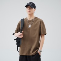Q2024夏季短袖t恤男冰感潮流宽松情侣夏季运动休闲内搭T恤上