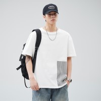 Q2024夏季简约短袖t恤男冰感宽松情侣夏季运动休闲内搭T恤上