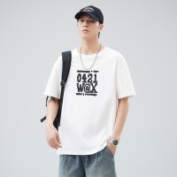Q2024夏季简约短袖t恤男冰感宽松情侣夏季运动休闲内搭T恤上