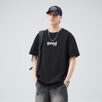 Q2024夏季简约短袖t恤男冰感宽松情侣夏季运动休闲内搭T恤上