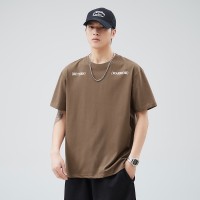 Q2024夏季简约短袖t恤男冰感宽松情侣夏季运动休闲内搭T恤上