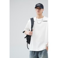Q2024夏季简约短袖t恤男冰感宽松情侣夏季运动休闲内搭T恤上