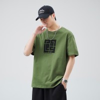 Q2024夏季简约短袖t恤男冰感宽松情侣夏季运动休闲内搭T恤上