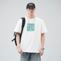 Q2024夏季简约短袖t恤男冰感宽松情侣夏季运动休闲内搭T恤上