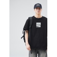 Q2024夏季简约短袖t恤男冰感宽松情侣夏季运动休闲内搭T恤上