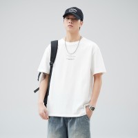 Q2024夏季简约短袖t恤男冰感宽松情侣夏季运动休闲内搭T恤上