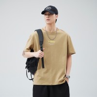 Q2024夏季简约短袖t恤男冰感宽松情侣夏季运动休闲内搭T恤上
