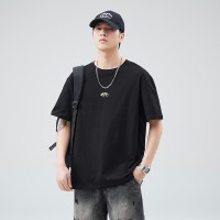 Q2024夏季简约短袖t恤男冰感宽松情侣夏季运动休闲内搭T恤上