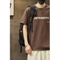Q日系短袖T恤男潮牌2024夏季宽松衣服男士个性体恤复古潮流男