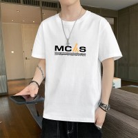 2024新款短袖t恤男士夏季薄款冰丝潮牌半袖体恤男款冰感上衣
