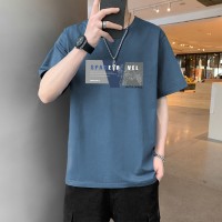 2024新款短袖t恤男士夏季薄款冰丝潮牌半袖体恤男款冰感上衣