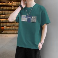 2024新款短袖t恤男士夏季薄款冰丝潮牌半袖体恤男款冰感上衣
