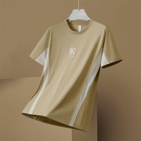 Q夏季高街美式潮流拼接短袖t恤男宽松大码索罗娜圆领半袖上衣