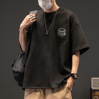 TC016短袖t恤男ins时尚宽松港风男生衣服夏季男装百搭帅气休闲