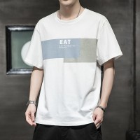 T358纯棉短袖男士T恤夏季薄款宽松半袖