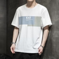 T358纯棉短袖男士T恤夏季薄款宽松半袖