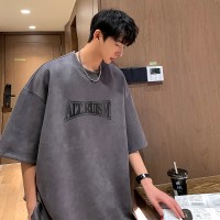 TC010夏季潮男穿搭体恤短袖t恤上衣印花百搭潮流