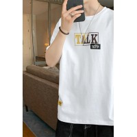 Q短袖t恤男士夏季薄款潮牌宽松夏天2024纯棉半袖上衣服打底衫