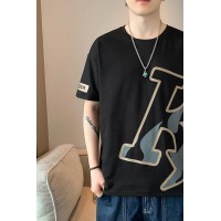 Q男生短袖t恤潮牌潮流夏天ins宽松夏季薄款2024打底上衣服体