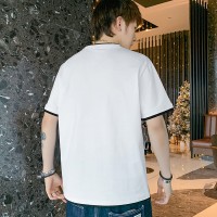 Q2024夏季男潮流宽松服潮牌学生短袖T恤上衣圆领纯棉半袖T恤