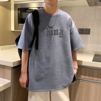 TC001高级感短袖t恤男款休闲复古短T