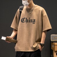 TC001夏季新款短袖t恤男款休闲复古短袖